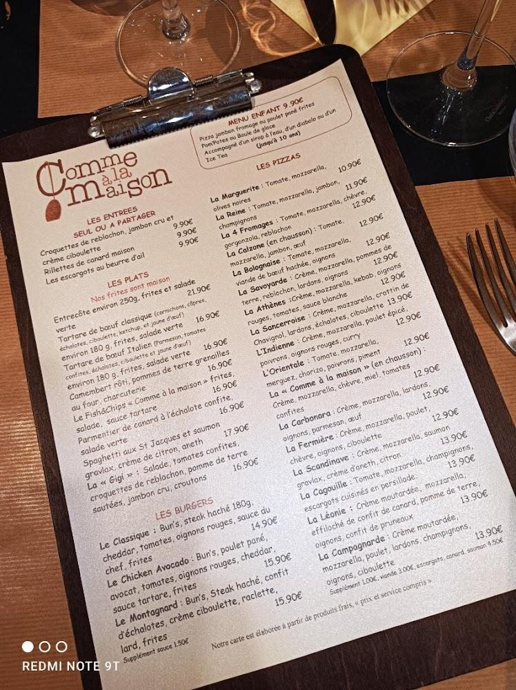 Comme à la maison - Menu Image 2