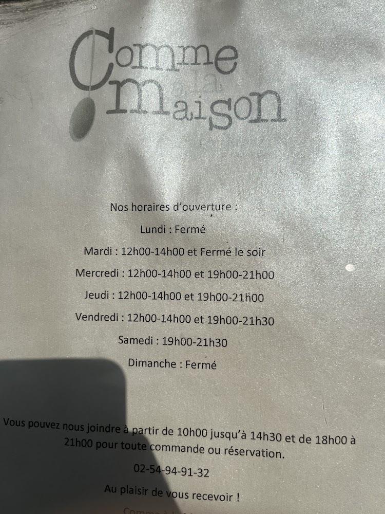 Comme à la maison - Menu Image 4